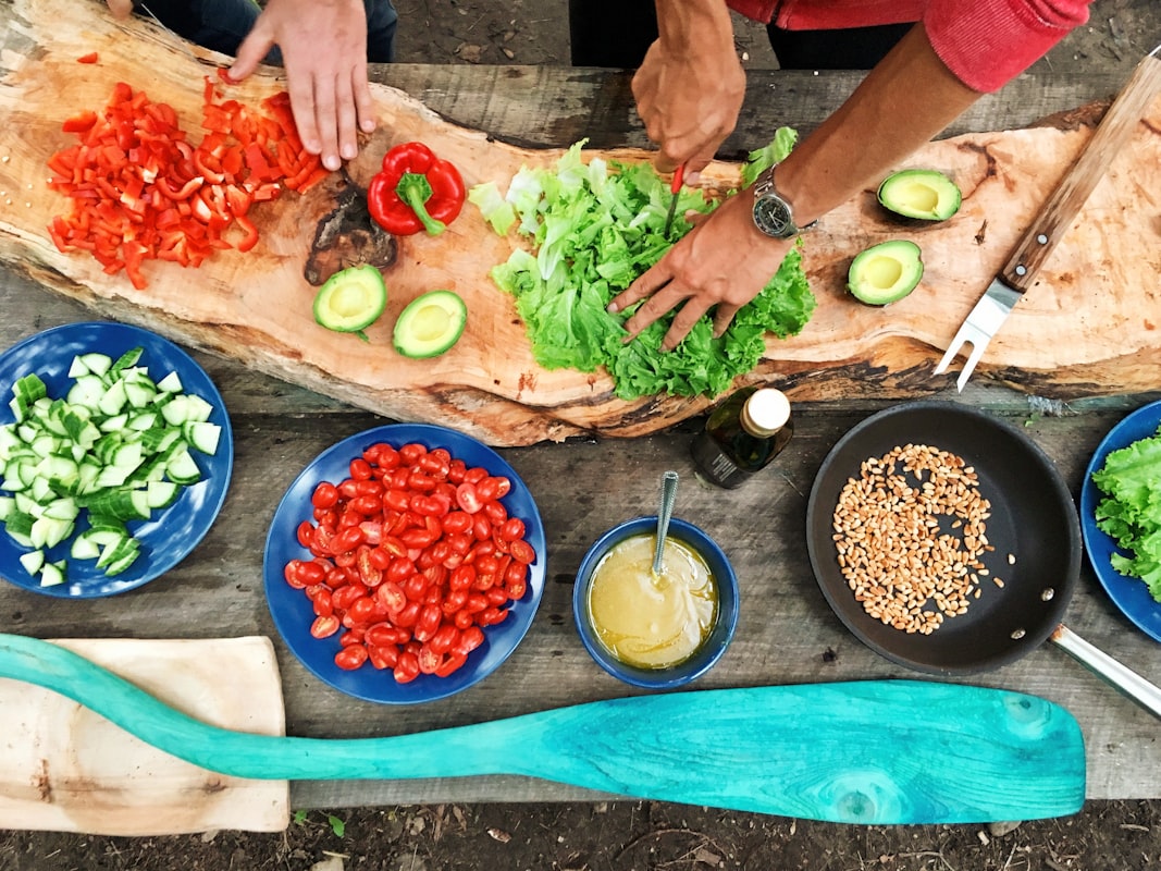 Plant-based pasta dish with vegetables